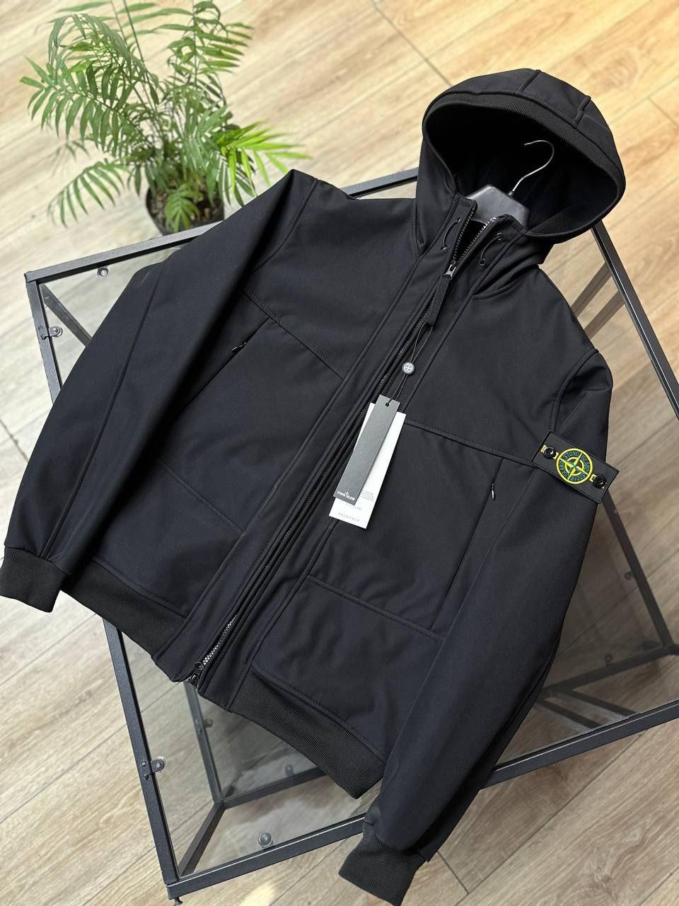 Чоловіча куртка вітровка STONE ISLAND CK9118 чорна