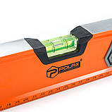 Рівень будівельний алюмінієвий посилений Polax 1200 мм 3 капсули (38-065), фото 2