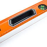 Рівень будівельний алюмінієвий посилений Polax 1200 мм 3 капсули (38-065), фото 4