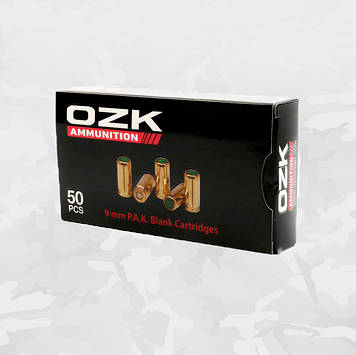 Патрони холості калібр 9 мм 50 шт Ozkursan Туреччина