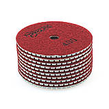 Диск алмазний Polax шліфувальний гнучкий на липучці "Черепашка" 100 мм, P400 (54-204), фото 2