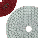 Диск алмазний Polax шліфувальний гнучкий на липучці "Черепашка" 100 мм, P400 (54-204), фото 4