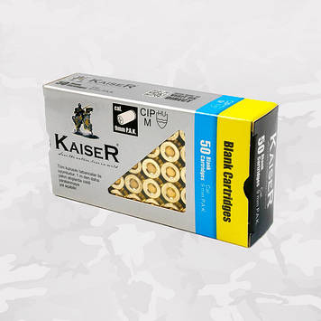 Патрони холості калібр 9 мм 25 шт Kaiser Туреччина
