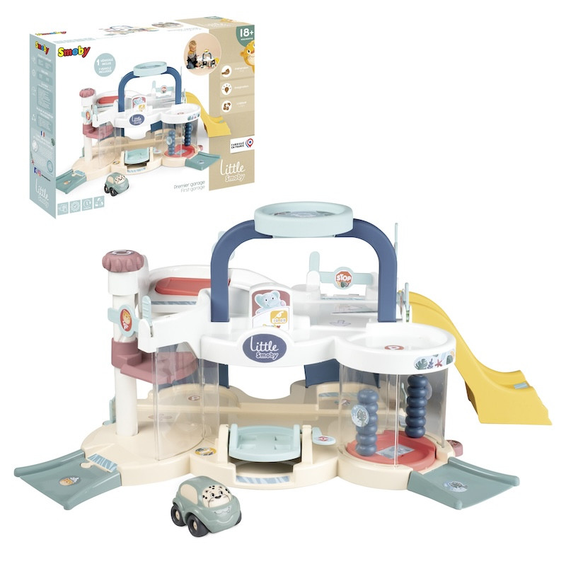 Lгровий набiр Smoby Little Premier Garage Перший гараж трек з машинкою 7600140202, фото 1