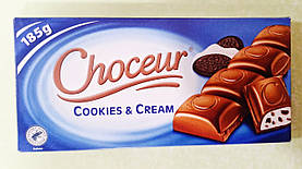 Шоколад Choceur Cookies & Cream 185 г молочний (термін 01.06.2025)