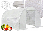 Теплиця парник 6м2 (3х2х2м) оцинковані профілі з UV армованою плівкою 140 г / м² Польща Bass Polska прозора, фото 3