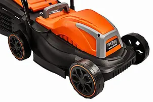 Електрична газонокосарка KRAFT&DELE KD5360 потужність 2400Вт, ширина зрізу 32 см, травозбірник 25 л для догляду за газоном