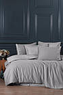 Комплект постільної білизни ТМ LaRomano Silk Satin Туреччина 200×220 см Myron Ash