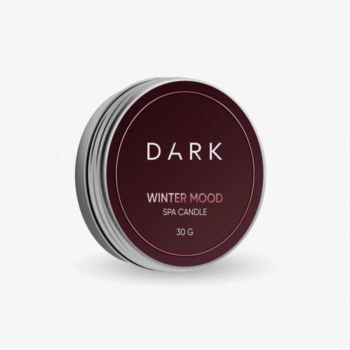 Спа-свічка Dark spa candle Winter Mood, 30 грам