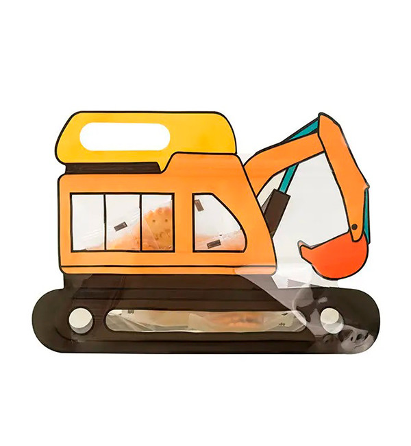 Пакет подарунковий для солодощів "Екскаватор", 26*17,5 см
