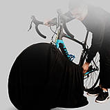 Чохол для велосипеда/дрібнохол для перевезення або зберігання універсальний Bicycle Cover чорний (GS-176573), фото 8