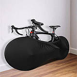 Чохол для велосипеда/дрібнохол для перевезення або зберігання універсальний Bicycle Cover чорний (GS-176573), фото 9