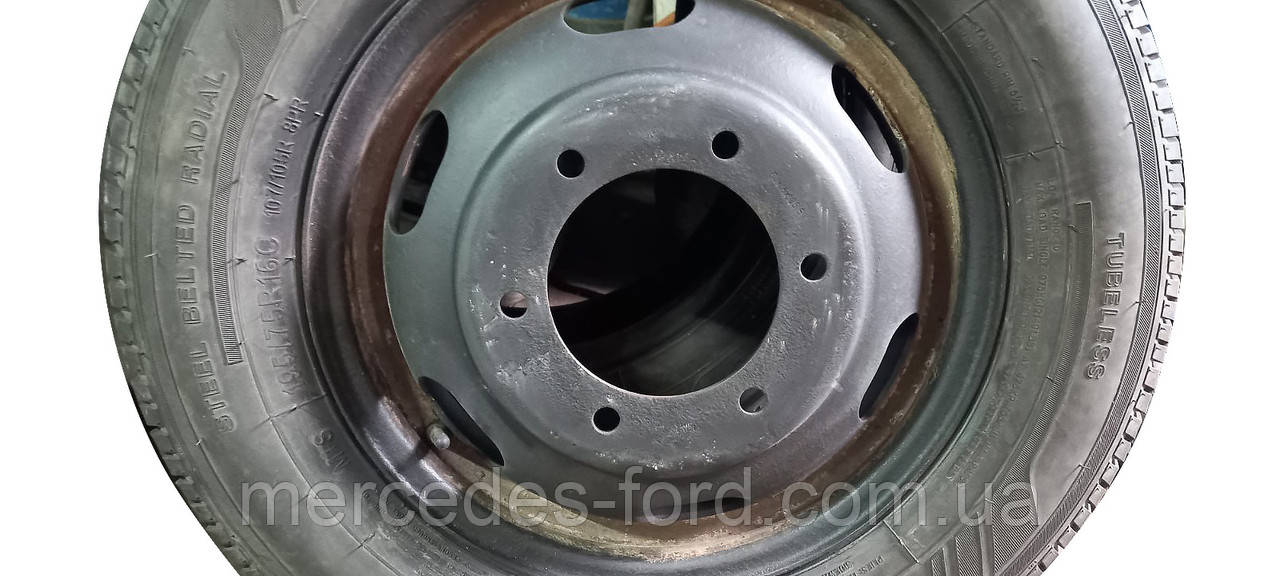 Диск колісний спарка б.у (5jx16x105.5) R16 Ford Transit 2.4 TDI дизель / RWD задній привод Форд Транзит 2000-2006 рр, фото 1