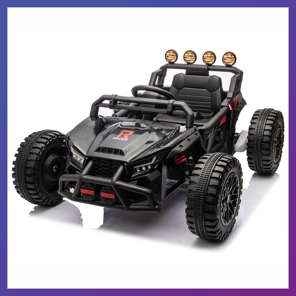 Дитячий електромобіль на акумуляторі Багі M 6073 на пульті радіокерування для дітей від 3 до 8 років Чорний, фото 1