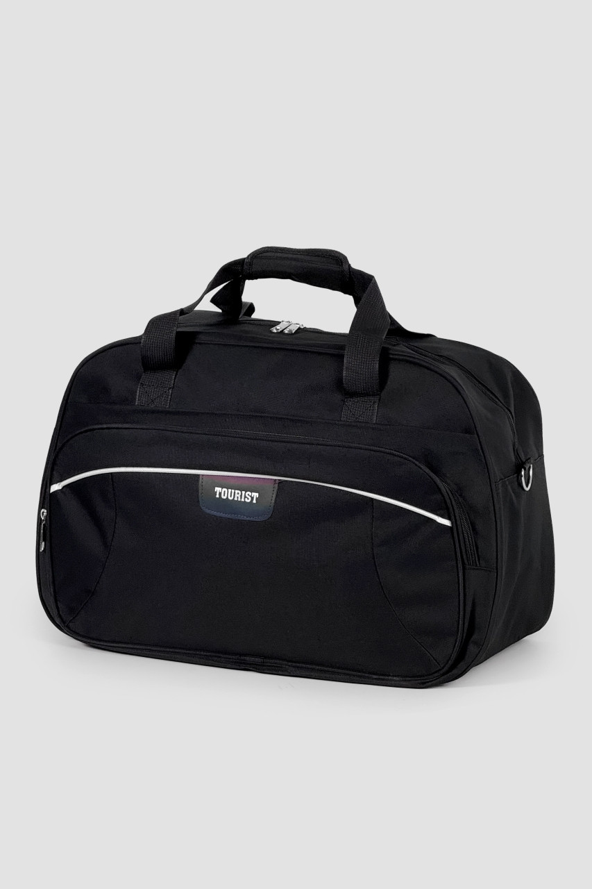 Дорожня спортивна сумка Tourist 825-M-BL чорна, фото 1