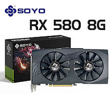 Відеокарта  SOYO AMD Radeon RX580 GDDR5 8GB Black