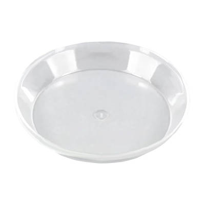 Тарілочка "Коло" 68х12мм Прозора для десертів та закусок багаторазова склопластик 10 шт/уп