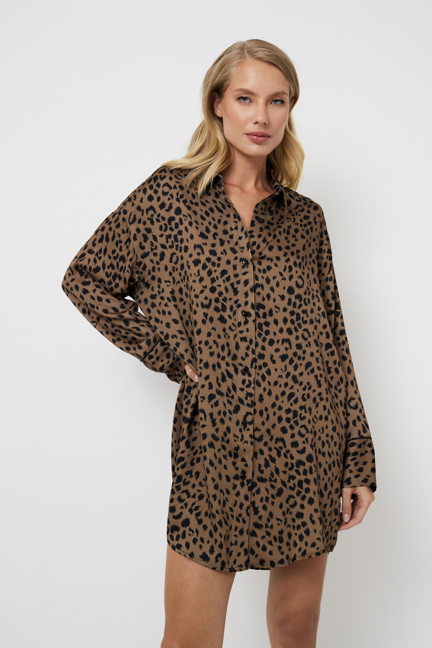 Нічна сорочка з довгим рукавом Aruelle Kianna nightdress