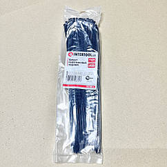 Хомут пластиковий 4,8*350 мм (100 шт./пач.), чорний INTERTOOL TC-4836