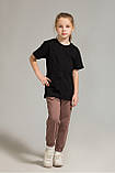 Футболка для дівчаток Мальта 25/Д057-17 140 см. Чорна, фото 3