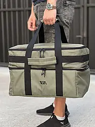 Сумка коропова VA для котушок та рибальських снастей (46х33х32см) (кол.: хакі) (175.8)