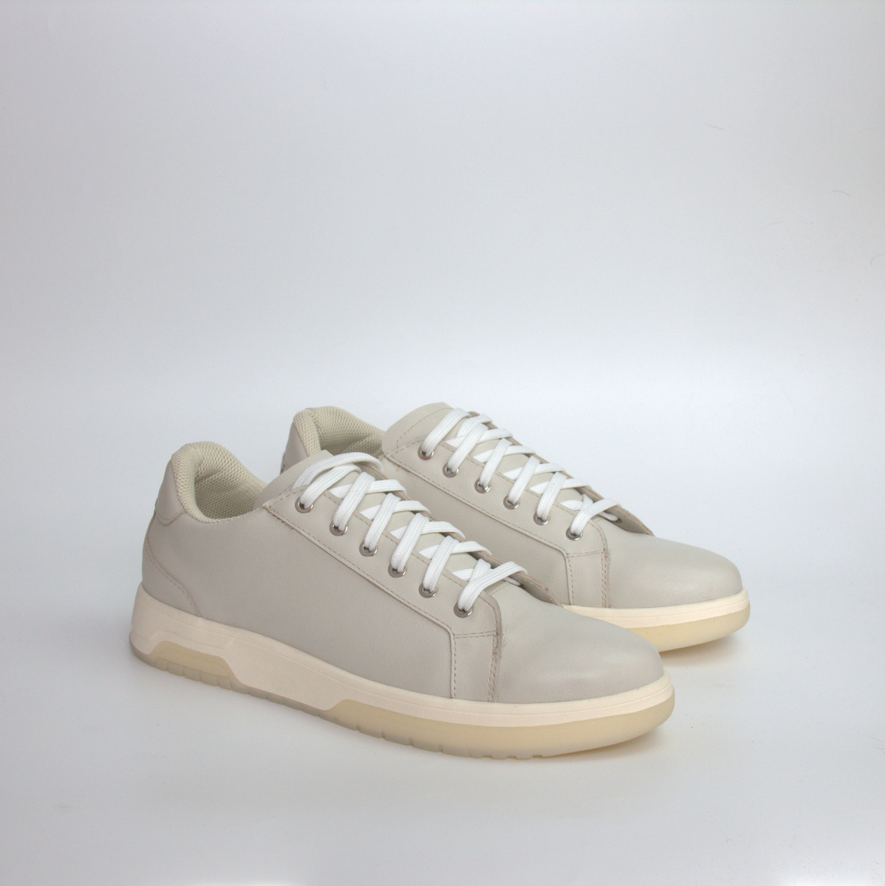 Взуття великих розмірів 41 42 43 44 жіноче ексклюзивні світло кремові молочні кросівки кеди шкіряні Rosso Avangard Pura BS, фото 1