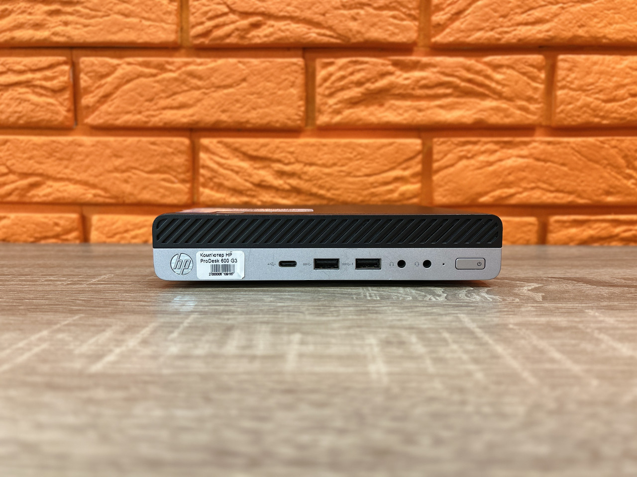 Комп'ютер HP ProDesk 600 G3 Mini, i3-7100T 3.4GHz, RAM 8ГБ, SSD 128ГБ, Type-C, Win10 Pro