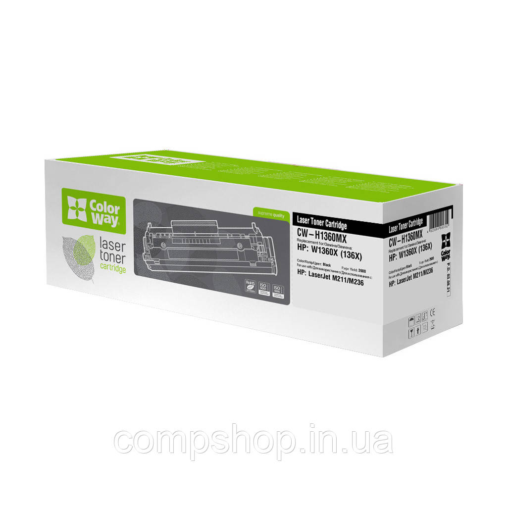 Картридж HP 136X (аналог W1360X)  Black *ColorWay (код 131670)