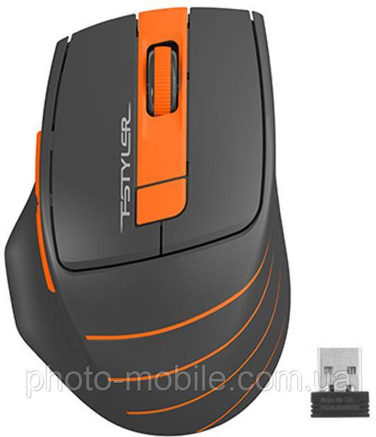 Комп'ютерна миша A4tech Fstyler FG30 2000dpi Orange, USB, Wireless