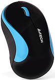 Комп'ютерна миша A4tech G3-270N, USB V-TRACK, Wireless, 1000dp, Black/Blue, фото 4