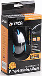 Комп'ютерна миша A4tech G3-270N, USB V-TRACK, Wireless, 1000dp, Black/Blue, фото 6