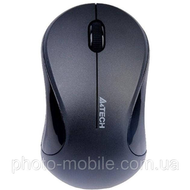 Комп'ютерна миша A4tech G3-270N, бездротова, USB V-TRACK, Black/Grey