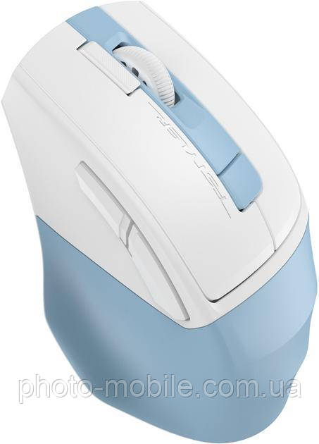 Комп'ютерна миша A4tech Fstyler FG45CS, бездротова, 1000/1600/2000 dpi, 7 кнопок, вбудований акумулятор, lcy Blue