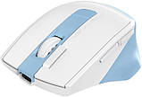 Комп'ютерна миша A4tech Fstyler FG45CS, бездротова, 1000/1600/2000 dpi, 7 кнопок, вбудований акумулятор, lcy Blue, фото 4