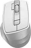 Комп'ютерна миша A4tech Fstyler FG45CS, оптична, бездротова, 1000/1600/2000 dpi, 7 кнопок, вбудований акумулятор, Silver White, фото 3