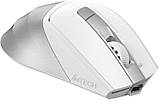 Комп'ютерна миша A4tech Fstyler FG45CS, оптична, бездротова, 1000/1600/2000 dpi, 7 кнопок, вбудований акумулятор, Silver White, фото 5