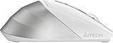 Комп'ютерна миша A4tech Fstyler FG45CS, оптична, бездротова, 1000/1600/2000 dpi, 7 кнопок, вбудований акумулятор, Silver White, фото 7