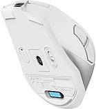 Комп'ютерна миша A4tech Fstyler FG45CS, оптична, бездротова, 1000/1600/2000 dpi, 7 кнопок, вбудований акумулятор, Silver White, фото 8