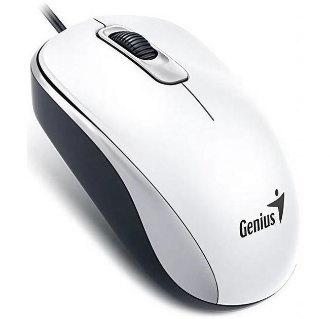 Комп'ютерна миша Genius DX-110 Білий, фото 1