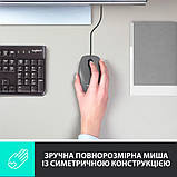 Комп'ютерна миша Logitech M100 Black, фото 3