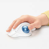 Комп'ютерна миша Logitech Ergo M575 White, фото 3