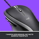 Комп'ютерна миша Logitech M500s, Black, USB, оптична, 400-4000 dpi, 7 кнопок, 1.8 м, фото 5