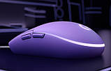 Комп'ютерна миша Logitech G102 LIGHTSYNC, USB, оптична, 8000 dpi, RGB-підсвічування, 6 програмованих механічних кнопок, Lilac, фото 4
