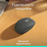 Комп'ютерна миша Logitech M196 Bluetooth Graphite, фото 3