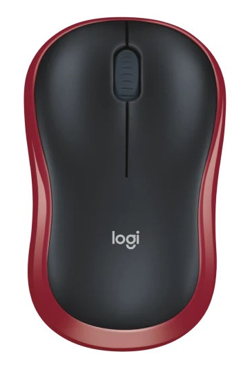 Комп'ютерна миша Logitech M185 USB Black/Red