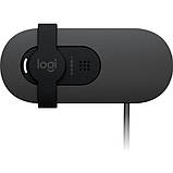 Веб-камера Logitech Brio 105 Business, 1920x1080 / 30 fps, фіксований фокус, мікрофон, кут огляду 58°, RightLight 2, USB, 1 м, фото 7