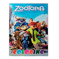 Розмальовка (А4,4 аркушів) Zootopia (Зверополис)