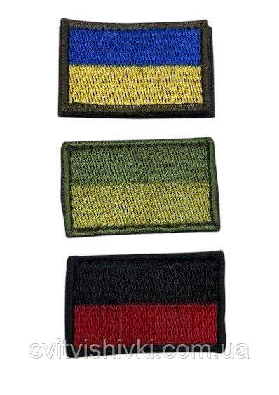 Шеврон (патч) нарукавний "Прапор" (5,0см.* 3,0см.) на липучці
