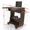 Ігровий стіл для геймерів із ЛДСП Kombi-Х ZEUS-Game Венге ZEUS-Game, фото 2