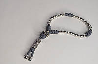 Вервиця з рунами і черепом з паракорду ручного лиття